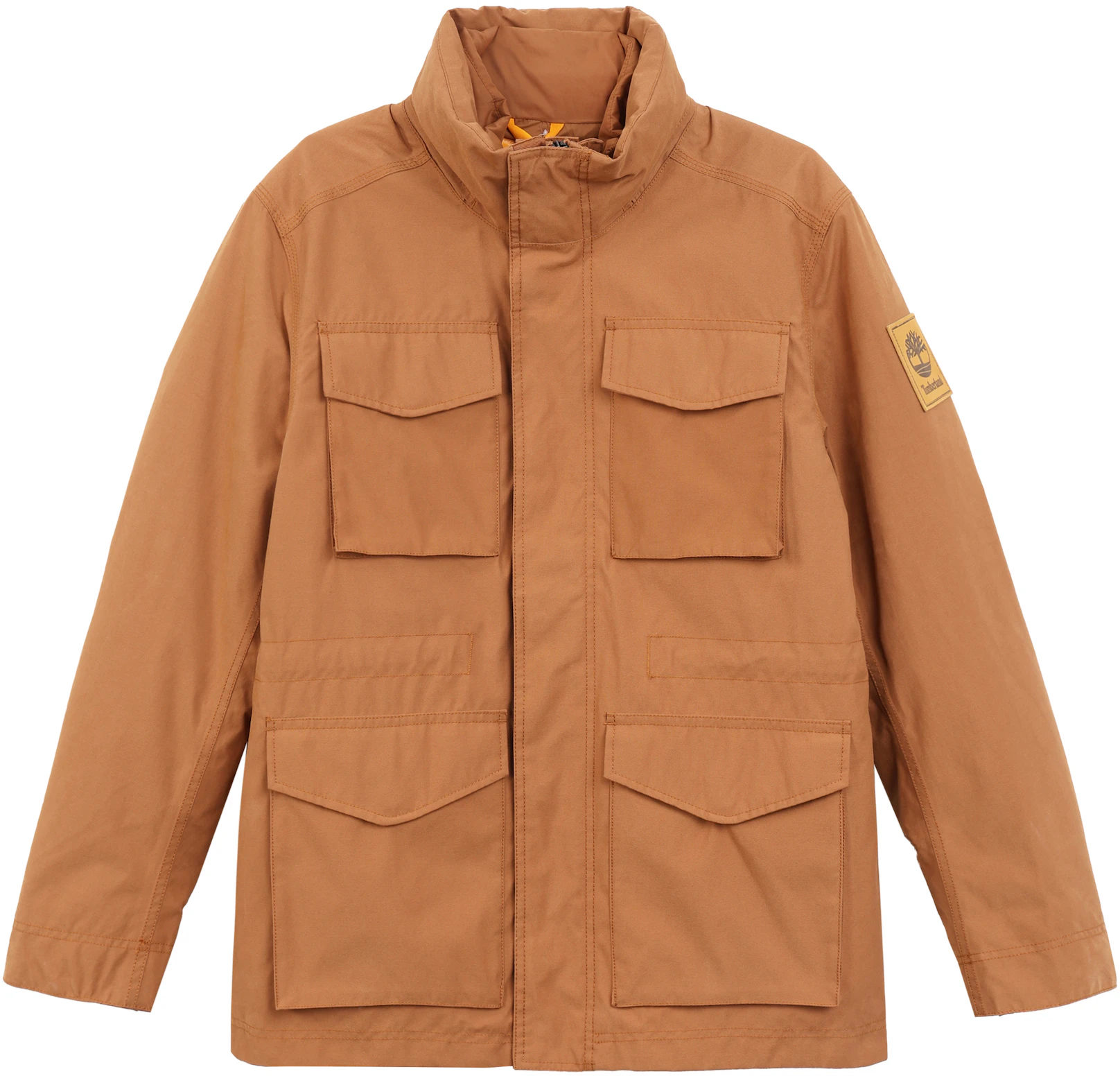 timberland-solid-multi-pocket-stand-collar-insulated-jacket-ginger-yellow-a2-mr-2-k43