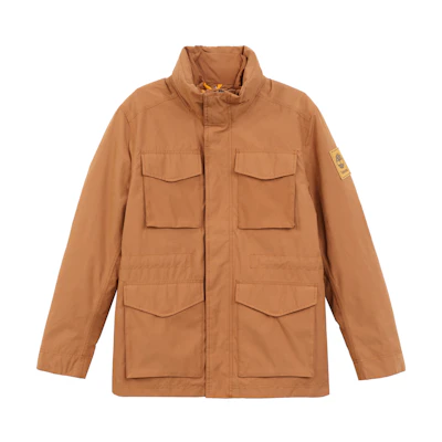 Timberland Solid Multi-Pocket Stand Collar Insulated Jacket Ginger Yellow A2MR2-K43