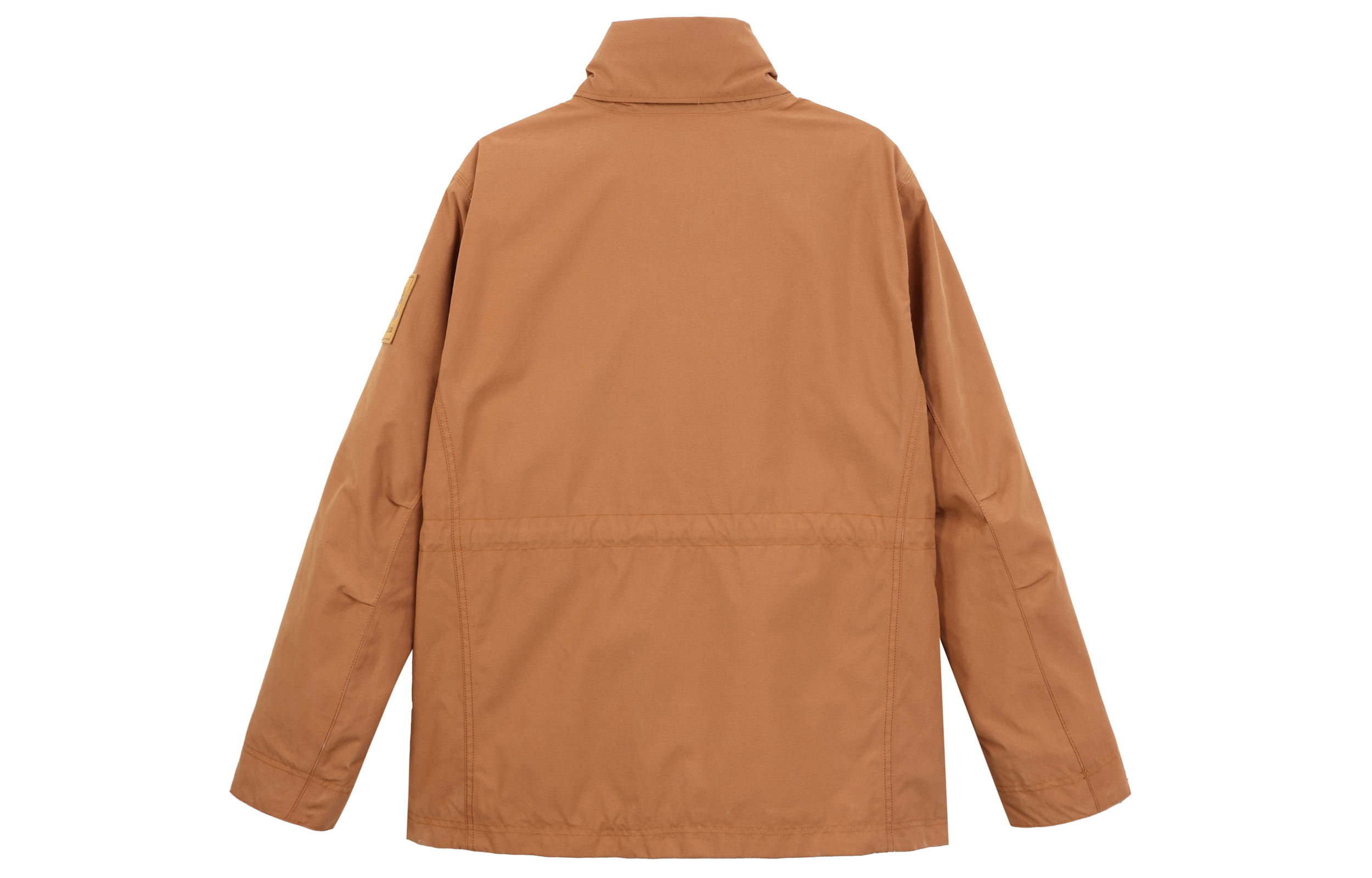 Lookbook Timberland Jaket Insulated Multi-Pocket Warna Kuning Ginger dengan Kerah Tegak A2MR2-K43