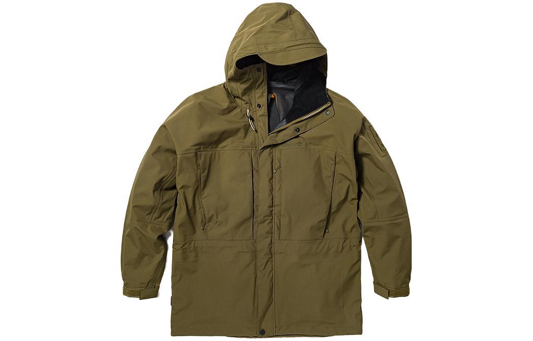 Timberland  Solid Outdoor Waterproof Jacket Deep Olive Green A2MDU-302