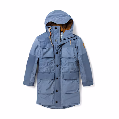Timberland Storm Blue Colorblock Waterproof Insulated Parka. A4472-CA0