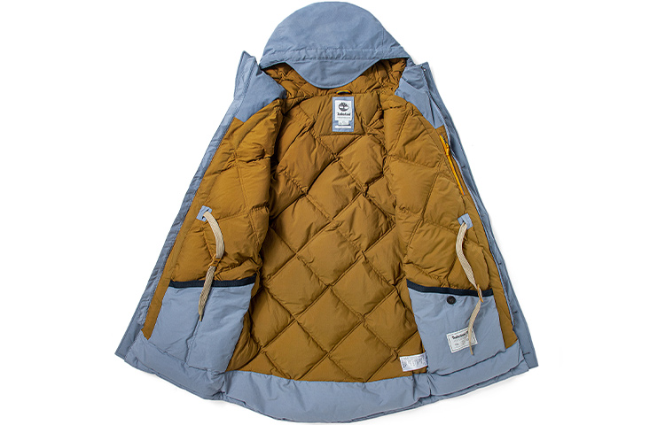 Shop Timberland Storm Blue Colorblock Jaket Parka Tahan Air & Hangat. A4472-CA0