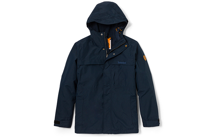 Order Timberland Jaket Kalis Air 3-dalam-1 Hooded Biru Sapphire untuk Aktiviti Luar A696H-433