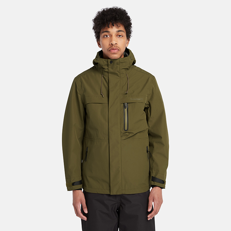 Sizing Timberland  Waterproof 3-in-1 Outdoor Jacket Deep Olive Green. A2M6X-302