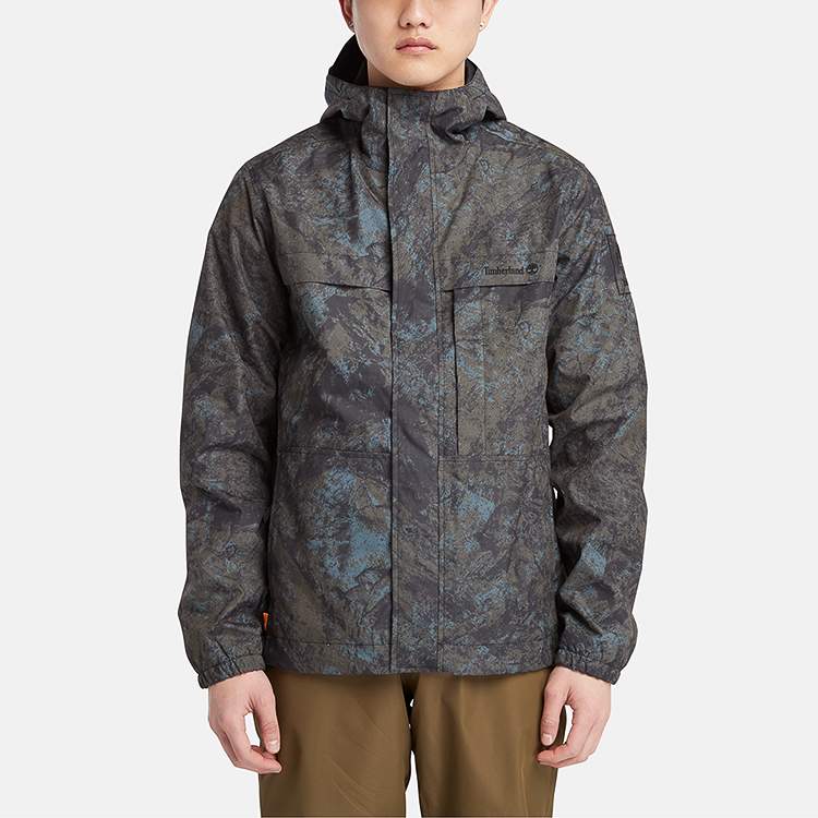 Purchase Timberland  Waterproof Hooded Jacket Camo Mountain Print Outdoor Wear A2MMN-DX0