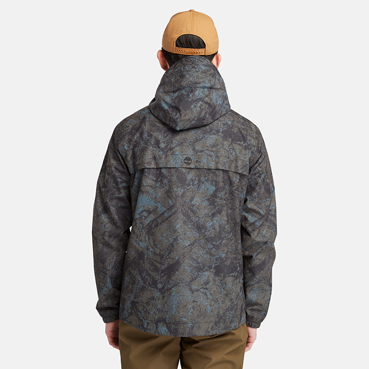 Details for Timberland  Waterproof Hooded Jacket Camo Mountain Print Outdoor Wear A2MMN-DX0