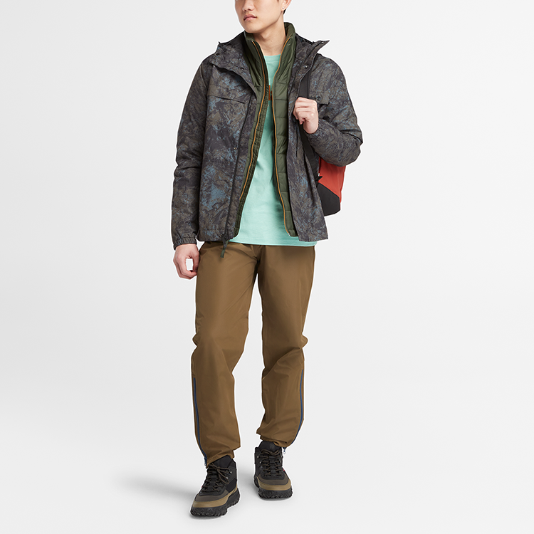 Cheap Timberland  Waterproof Hooded Jacket Camo Mountain Print Outdoor Wear A2MMN-DX0