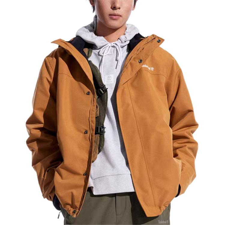 Shop Timberland Wheat Jaket Outdoor Kalis Air & Bernafas dengan Lapisan Bulu Fleece. A41S1-P47