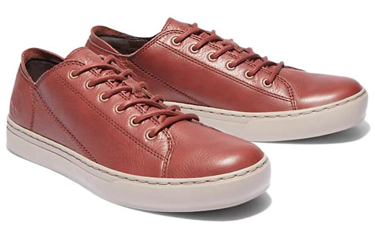 Shop Timberland添柏嵐 Adventure 2.0 耐磨輕便休閒板鞋 紅棕色