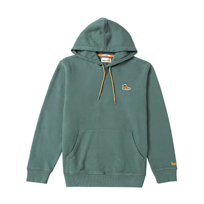 Timberland AF Boot Logo Green Hoodie Sweatshirt Casual Pullover A6991-392