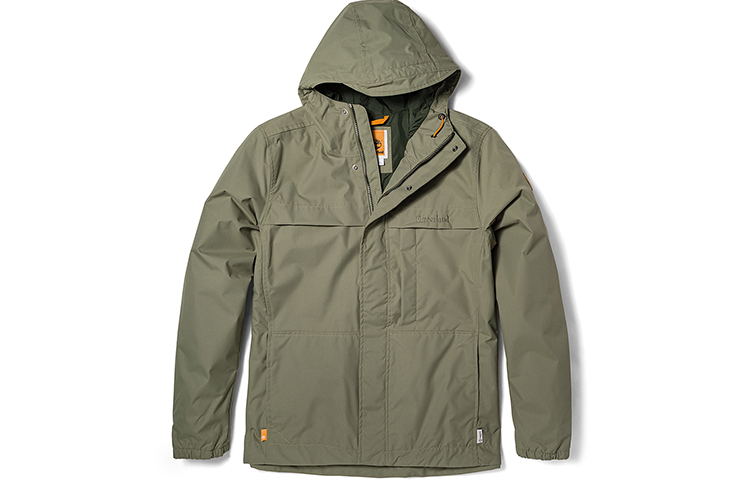 Timberland AF WR Benton Shell Solid Color Hooded Jacket Seir Green A695W-590