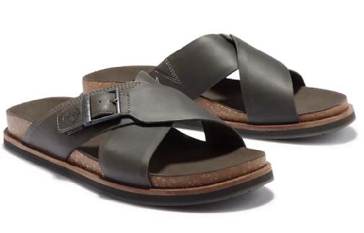 Order Timberland添柏嵐 Amalfi Vibes交錯拖鞋 灰色