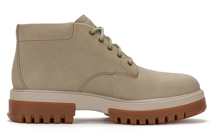 Lookbook Timberland添柏嵐 耐磨 軟底防水 高筒 戶外靴 男款 淺灰褐色