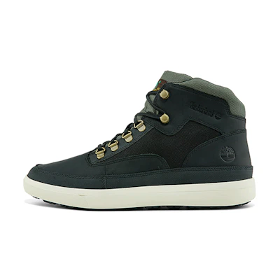 Timberland Ashwood Park Mid Leather and Fabric Hiker Boots 'Black'