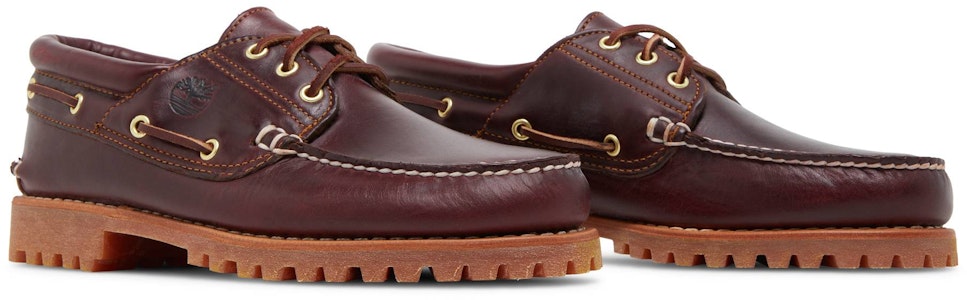 ティンバーランド 本革 3アイ ボートシューズ (ブラウン) TB030003-214 Cheap ティンバーランド 本革 3アイ ボートシューズ (ブラウン) TB030003-214