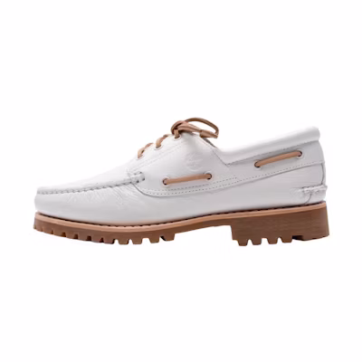 Timberland Authentic Handsewn Boat Shoes 'White Full Grain'