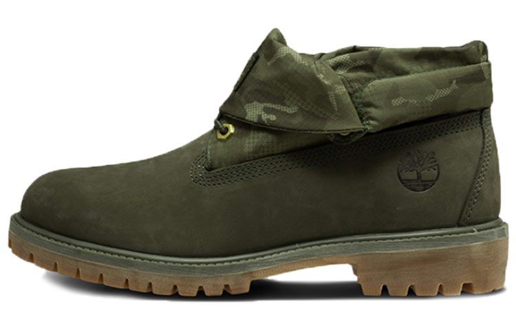 Timberland Authentics Waterproof Roll-Top Boots 'Olive Green' A1RZDW