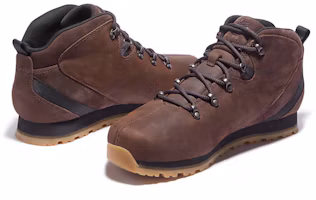 Shop Timberland添柏嵐 Bartlett Ridge Mid 耐摩 中筒 戶外靴 深栗色