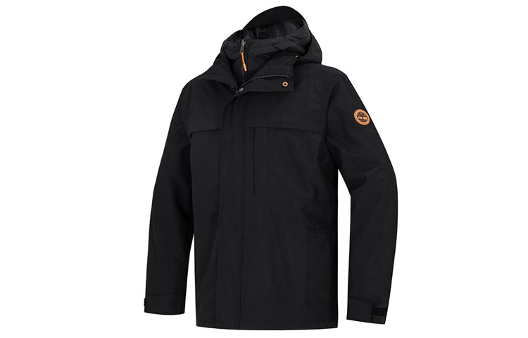 Timberland Black 3-in-1 Windproof Hooded Jacket A696H-001