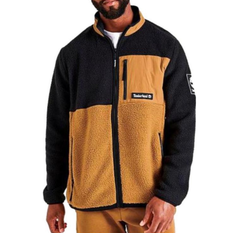 Timberland Black and Yellow Zip-Up Jacket TB0A24A5-210