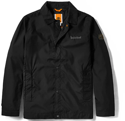 Timberland Black Embroidered Logo Coach Jacket A24JV-001 Buy Timberland Black Embroidered Logo Coach Jacket A24JV-001