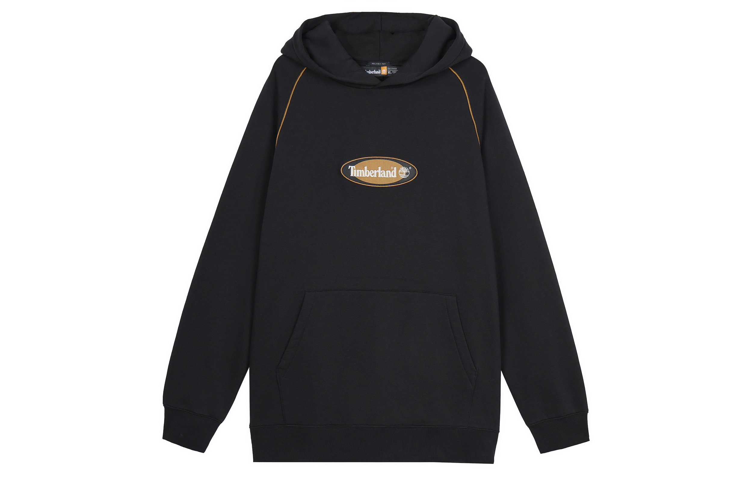 Timberland Black Hoodie with Embroidered Logo A6Q5H-001