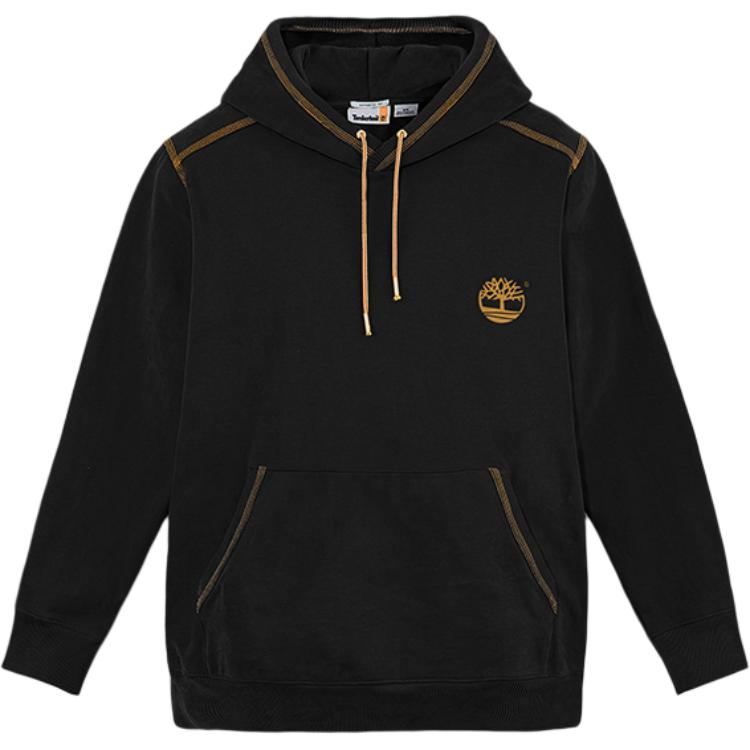 Timberland Black Hoodie with Logo - Comfortable and Stylish Pullover A694Q-001