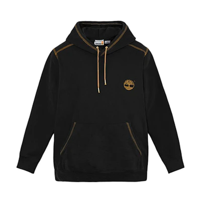Timberland Black Hoodie with Logo - Comfortable and Stylish Pullover A694Q-001