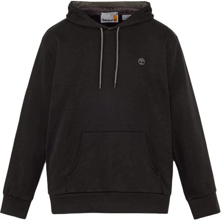 Timberland Black Knit Fleece Hoodie Casual Sweatshirt A5XV9-X65