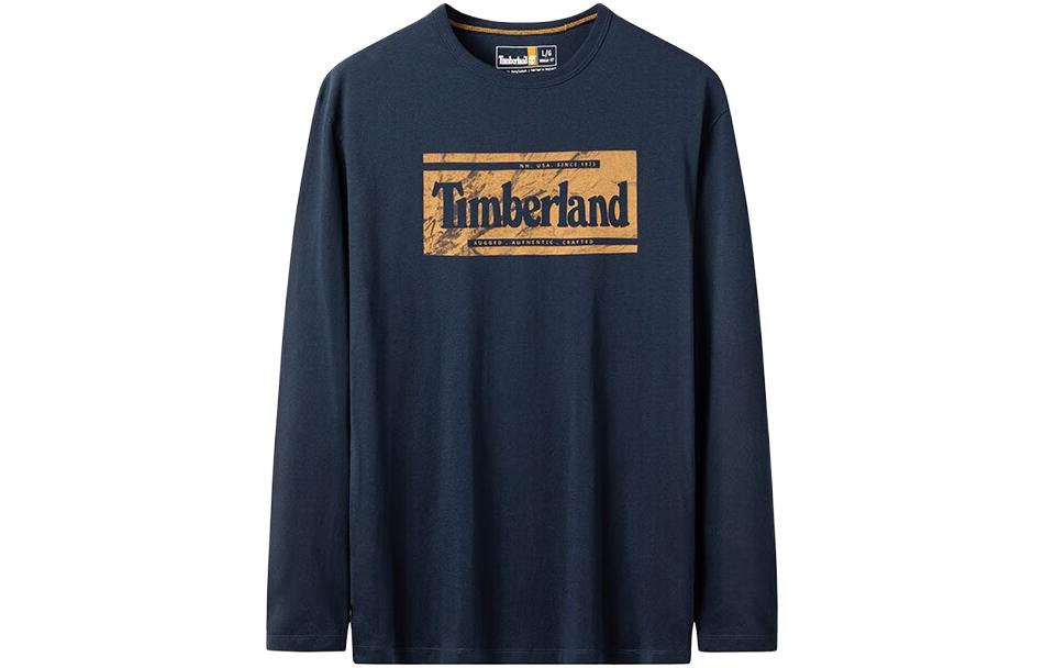 Timberland Black Letter Print Casual Sweatshirt A2KNF-433