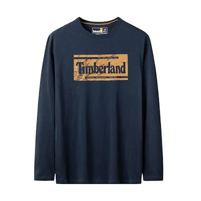 Timberland Black Letter Print Casual Sweatshirt A2KNF-433