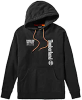 Timberland Black Logo Print Loose Fit Pullover Hoodie Sweater A28MP-001 Timberland Black Logo Print Loose Fit Pullover Hoodie Sweater A28MP-001