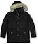 Order Timberland Black Mid-Length Hooded Winter Jacket with Fur Trim. A2ETY-001