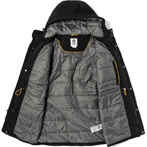 Timberland Jaket Puffer Hitam Mid-Length dengan Logo & Penebat. A4392-001 Shop Timberland Jaket Puffer Hitam Mid-Length dengan Logo & Penebat. A4392-001