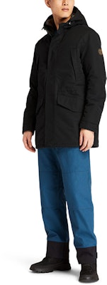 Timberland Black Mid-Length Puffer Jacket with Logo and Insulation A4392-001 Cheap Timberland Black Mid-Length Puffer Jacket with Logo and Insulation A4392-001