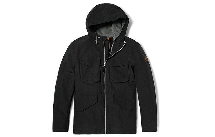 Timberland Black Multi-Pocket Utility Jacket with Hood A2EJW-001