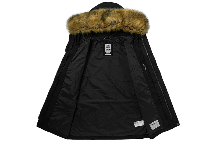 Shop Timberland Jaket Hitam 3-dalam-1 Bulu Boleh Tanggal Berlogo Outdoor. A22VQ-001