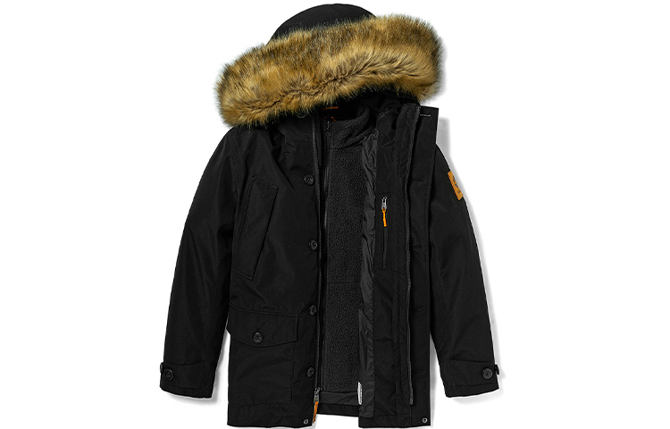Purchase Timberland Jaket Hitam 3-dalam-1 Bulu Boleh Tanggal Berlogo Outdoor. A22VQ-001