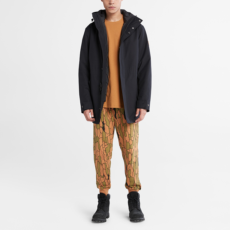 Sizing ティンバーランド ブラック アウトドア 3イン1 フード付き中綿ジャケット A69MW-001