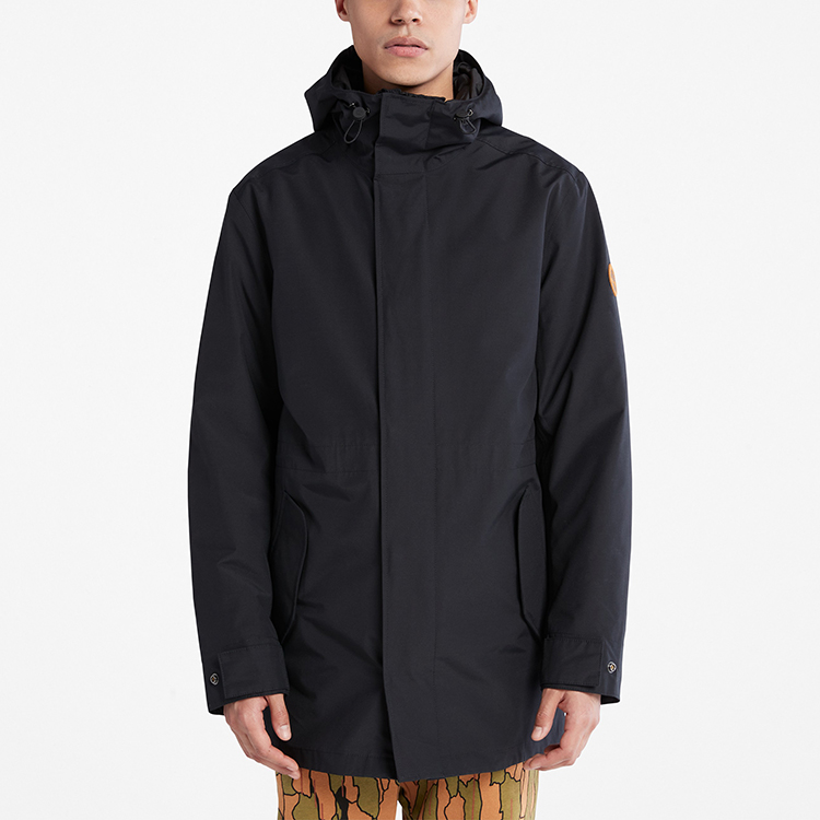 Cheap ティンバーランド ブラック アウトドア 3イン1 フード付き中綿ジャケット A69MW-001