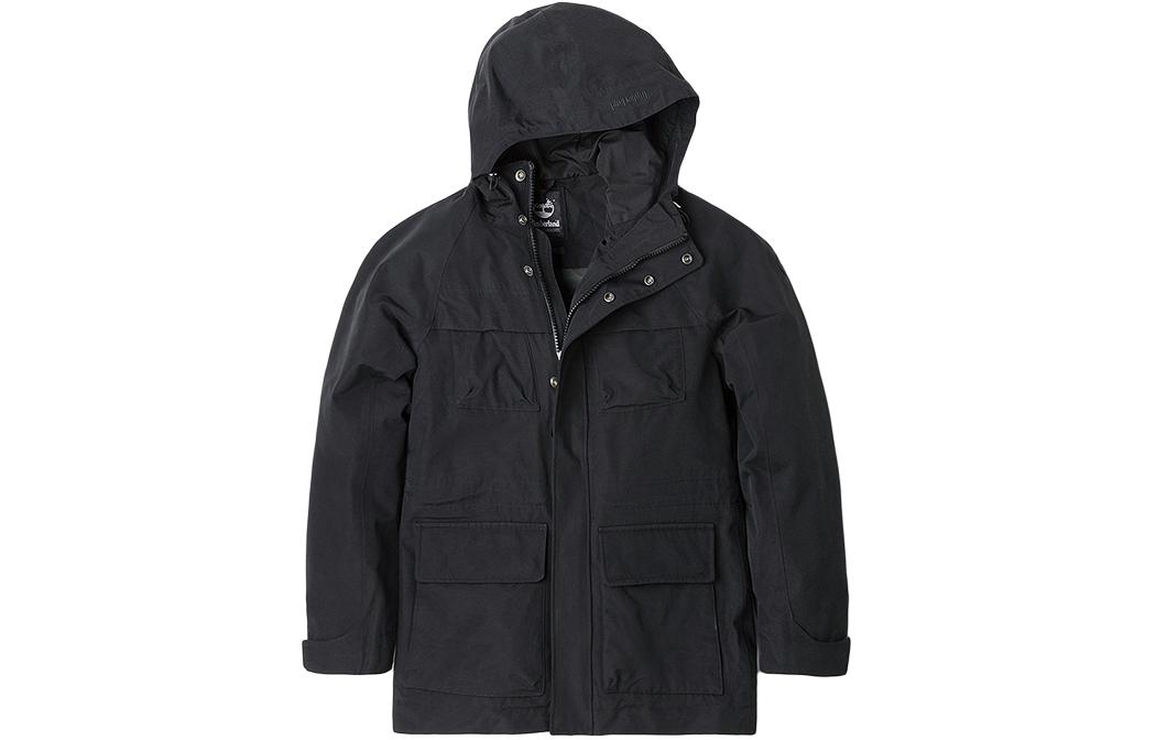 Timberland Black Outdoor Casual Zip-Up Hooded Jacket A1NCE001 圖 2
