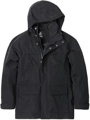 Timberland Black Outdoor Casual Zip-Up Hooded Jacket A1NCE001 Order Timberland Black Outdoor Casual Zip-Up Hooded Jacket A1NCE001