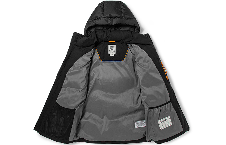 Shop Timberland Black Warm Sports Puffer Jacket A2G9G-001
