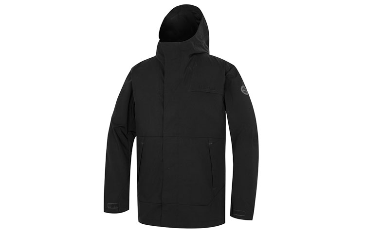 Timberland Black Water-Resistant Hooded Jacket Outdoor Casual Warm Coat A69GH-001