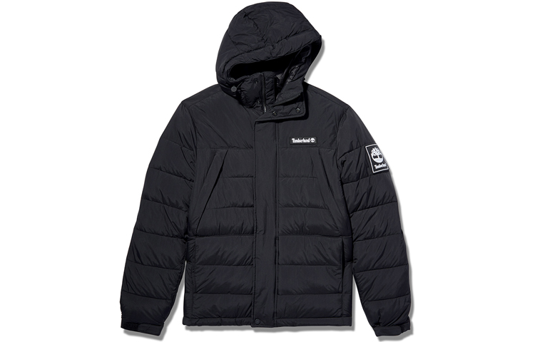Timberland Black Waterproof Outdoor Jacket with Embroidered Logo A2AEB-001 圖 2