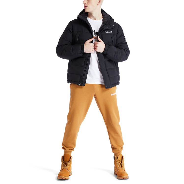 Timberland Black Waterproof Outdoor Jacket with Embroidered Logo A2AEB-001 圖 3