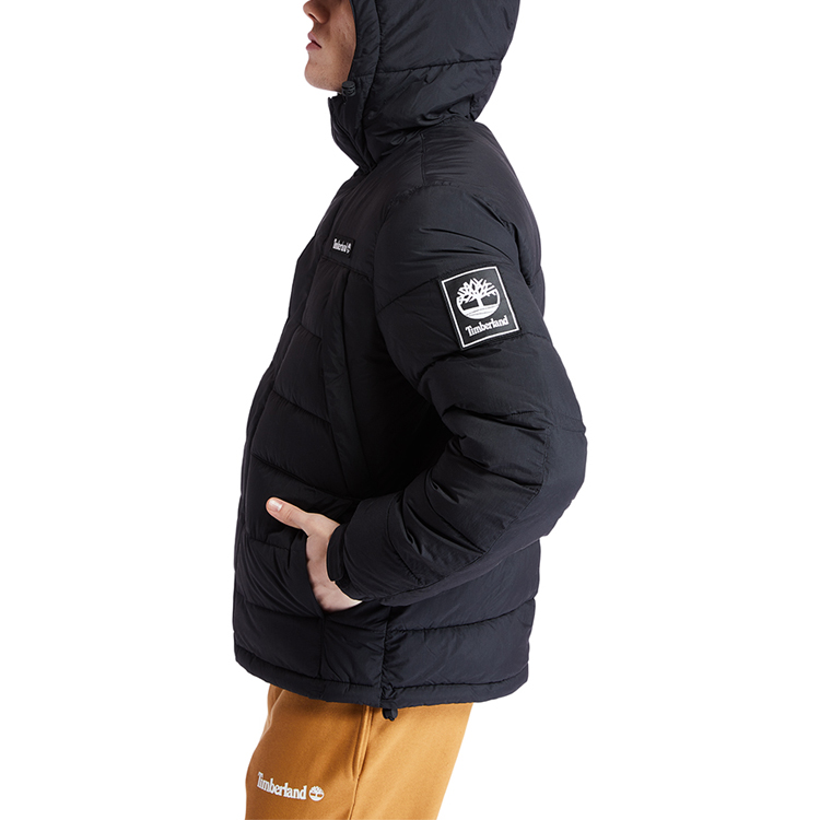 Timberland Black Waterproof Outdoor Jacket with Embroidered Logo A2AEB-001 圖 5
