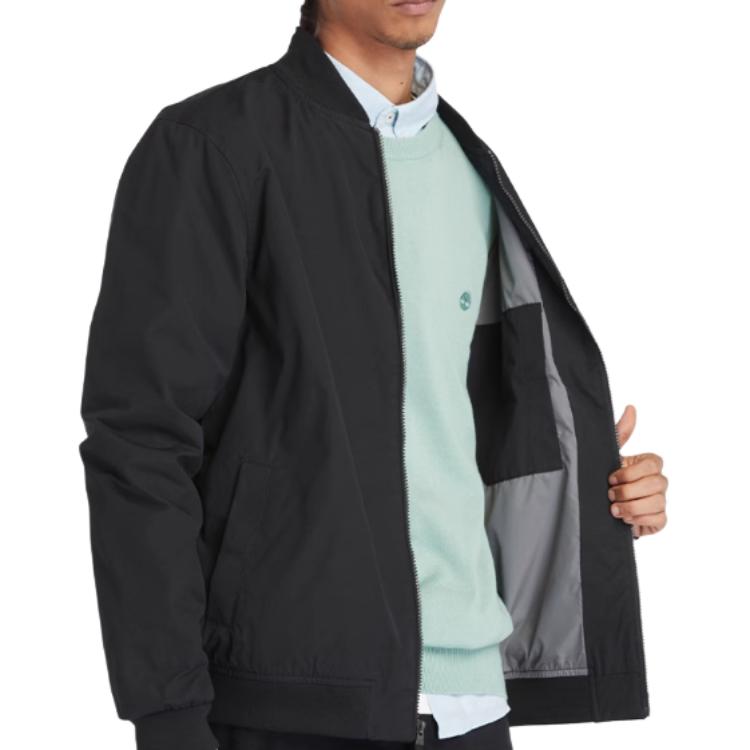 Purchase Chaqueta Bomber Negra Impermeable Timberland Logo para Exterior A4235-001