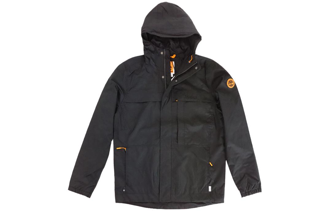 Shop 팀버랜드 블랙 방수 방풍 통기성 후드 아웃도어 재킷 A695W-001