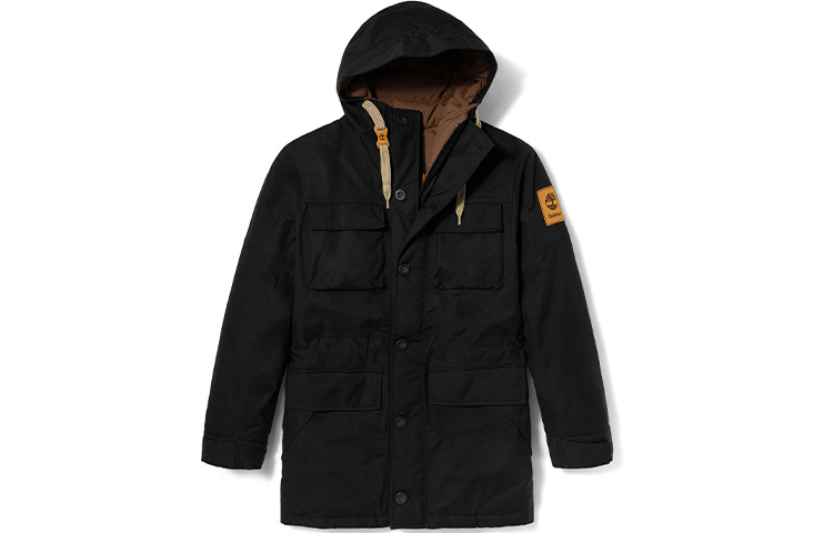 Order Timberland Black Winter Down Jacket with Multiple Pockets. A22UH-001